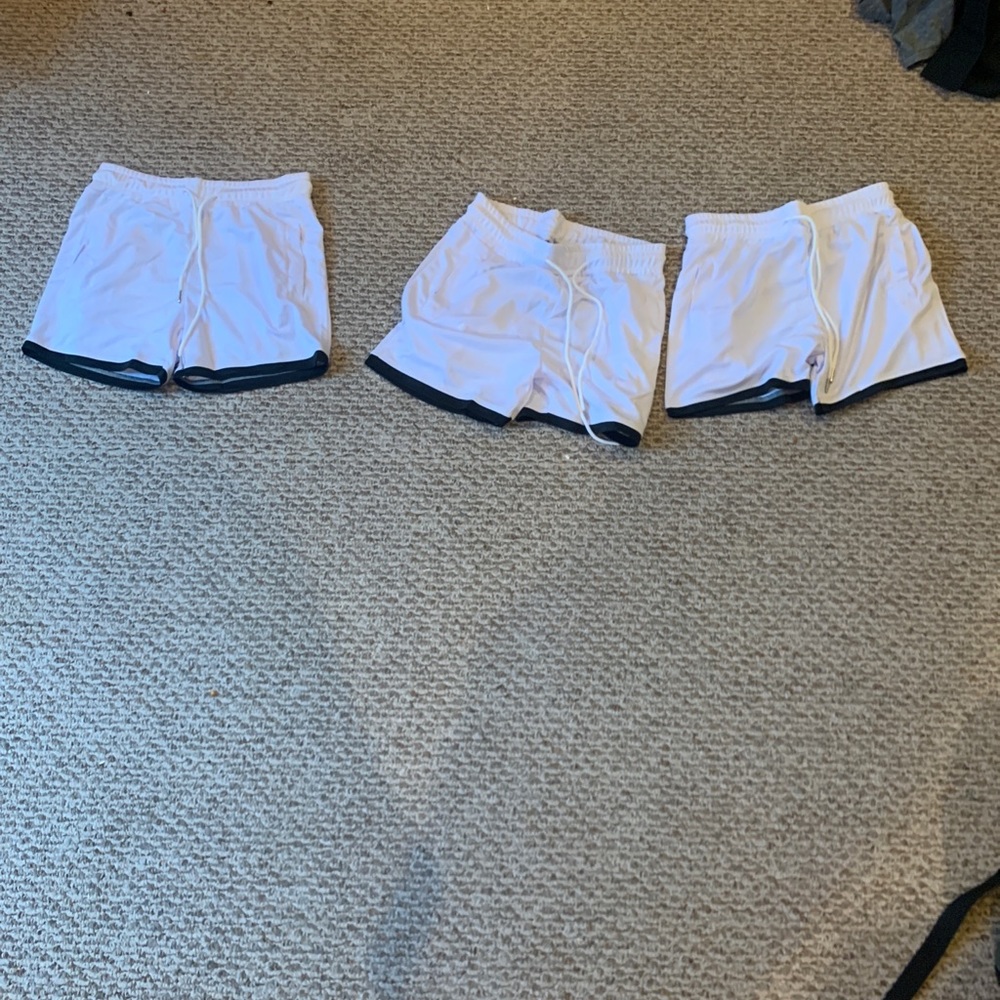 White running shorts